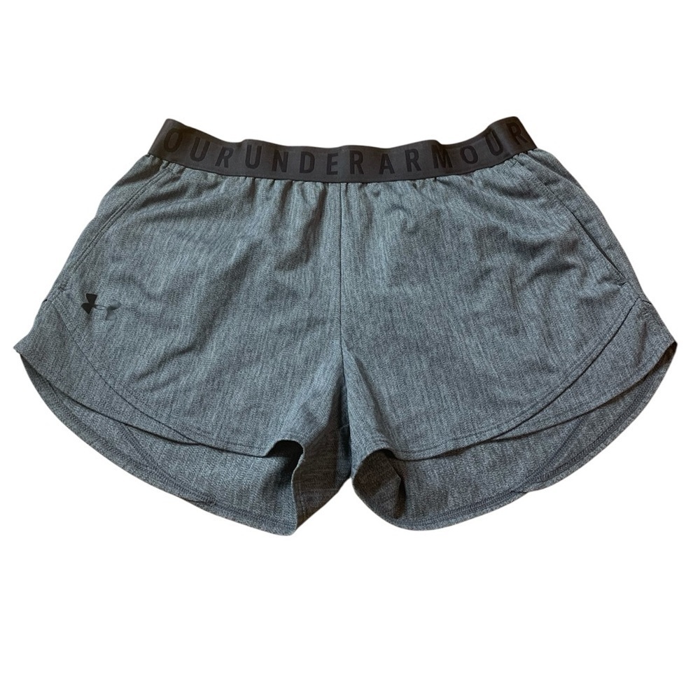Under Armour Play Up 3.0 Loose Fit Shorts - Grey Heather - Size Medium